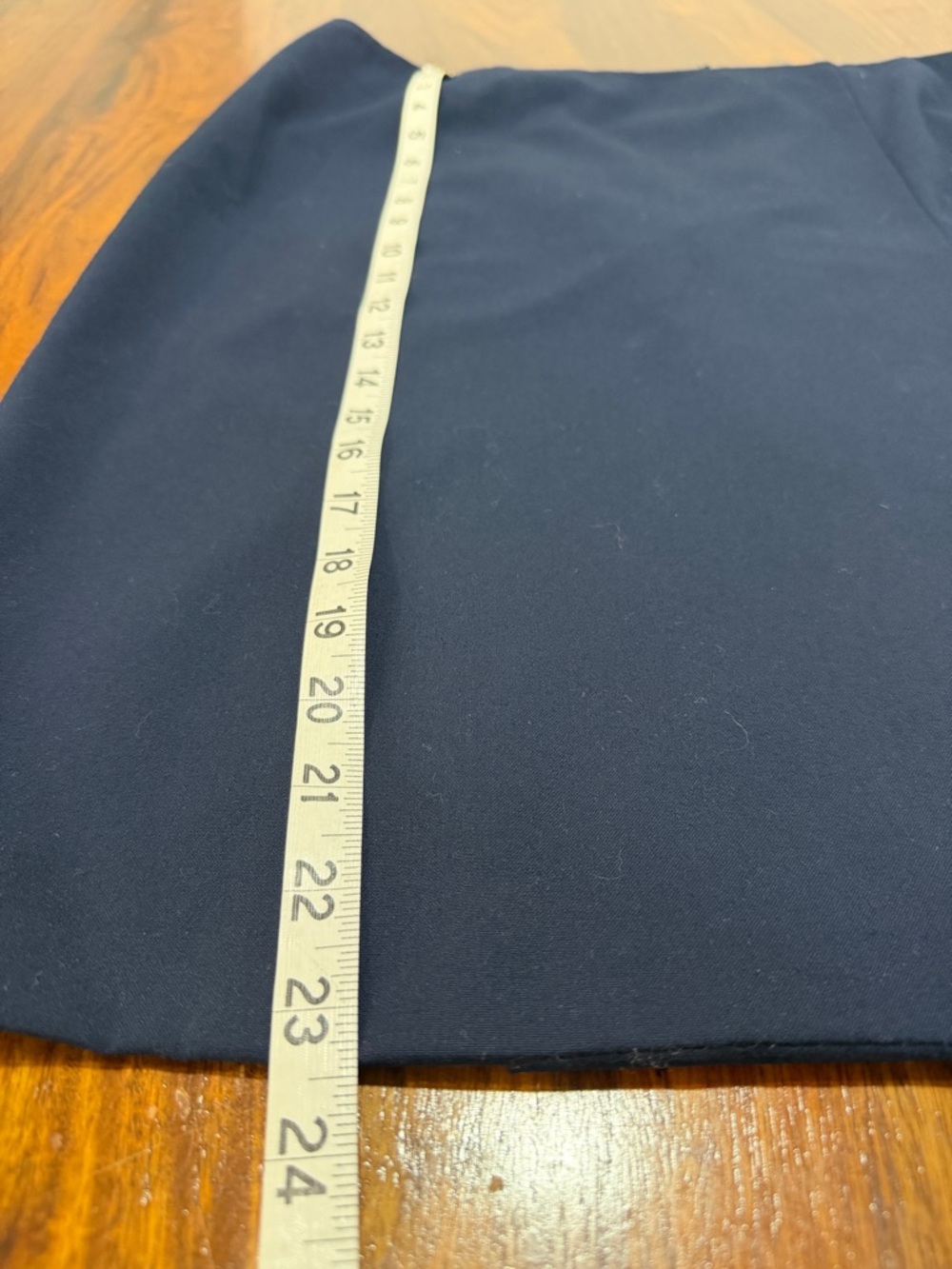 Brooks Brothers 346 Navy Wrap Look Skirt 14 Quiet Luxury Heritage - Picture 2 of 7